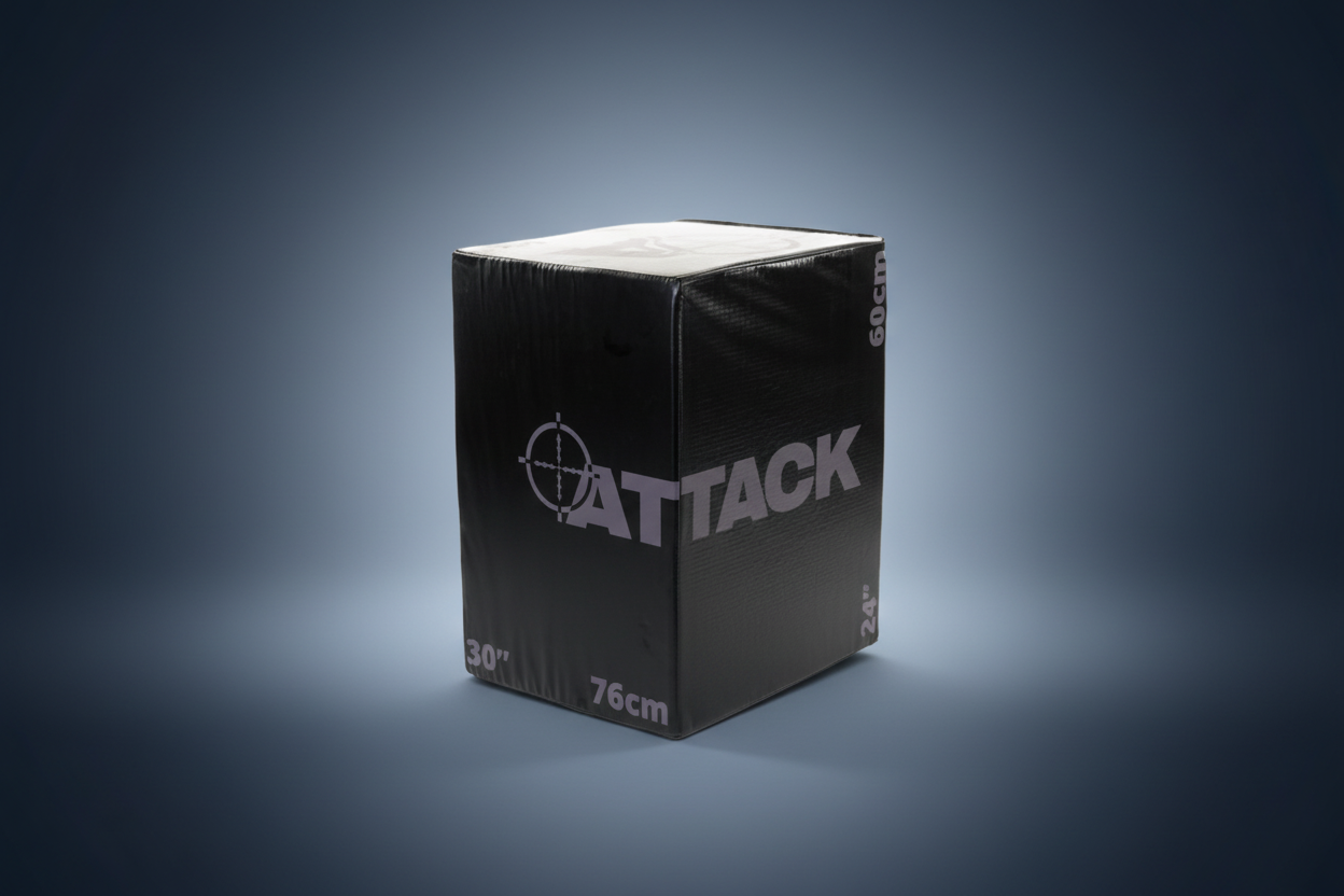 Attack Fitness Urban 3 In 1 Soft Plyo Box - Black - Peak Health and Fitness