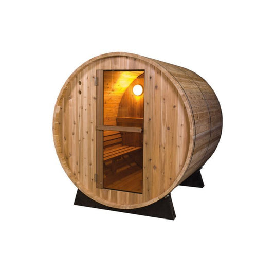 Fonteyn Barrel Sauna Rustic Red Cedar 4ft - 7ft