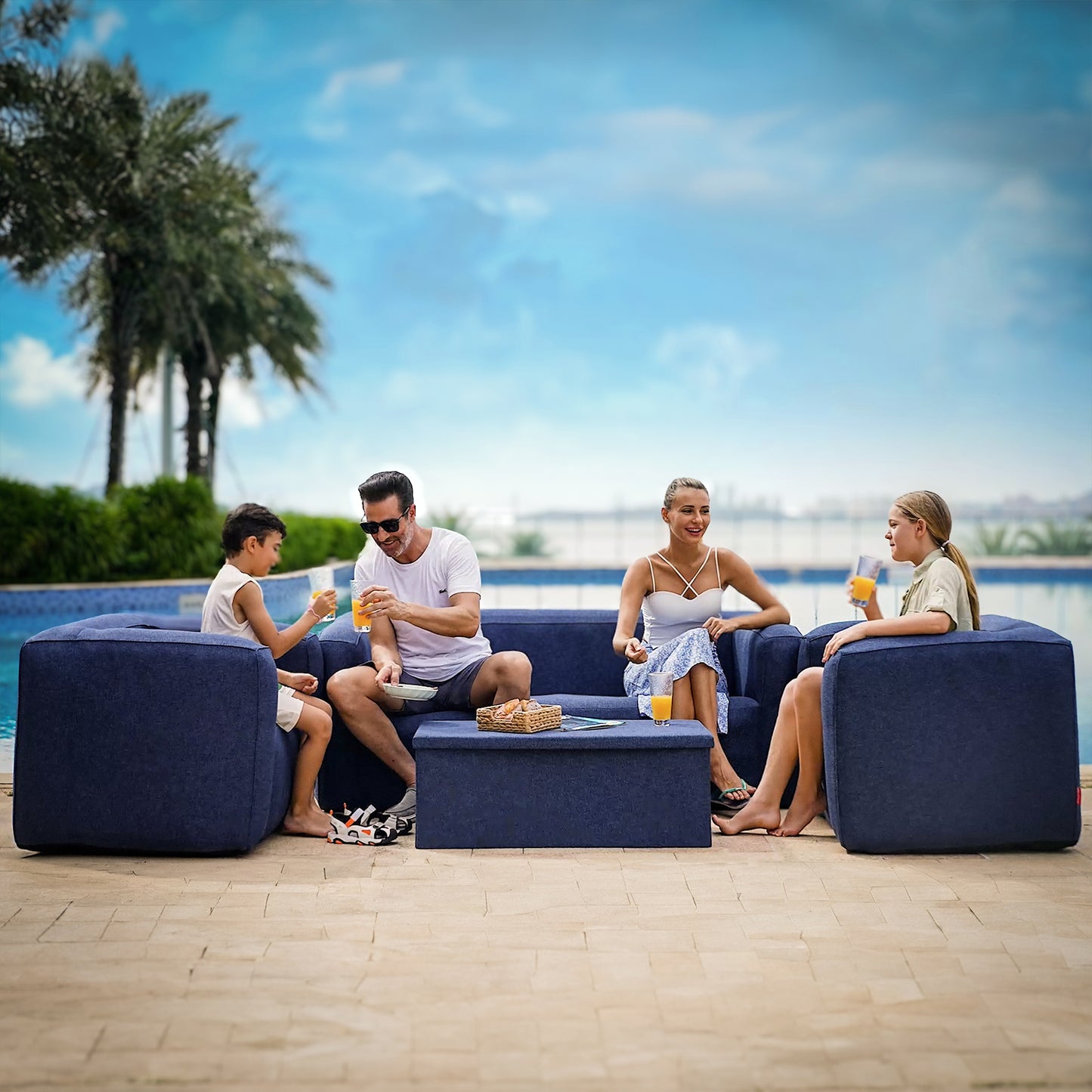 WaveGlobal Inflatable Furniture Set - Outdoor Living