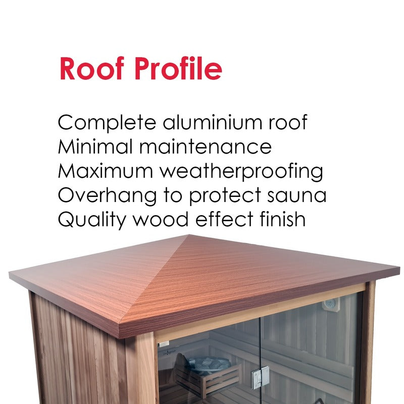 Insignia MXOS1500 3rd Gen Infrared Outdoor Sauna 1500mm X 1300mm