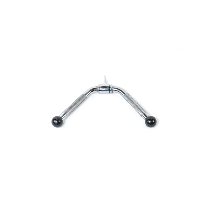 MYO Strength Cable Attachment – Angled Press Down Bar with End Plates (PU Grips) - Peak Health and Fitness