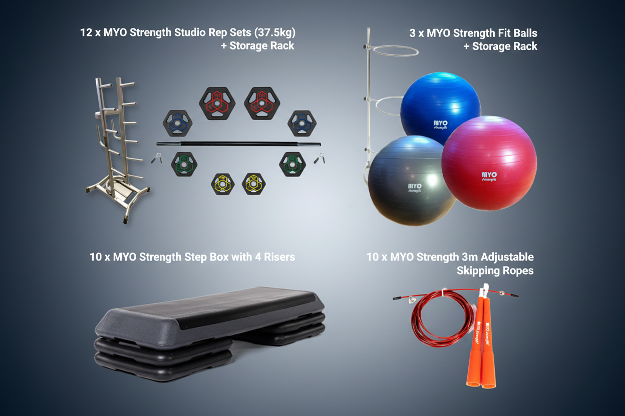 MYO Strength Studio Barbell Rack - 12 Sets - Peak Health and Fitness
