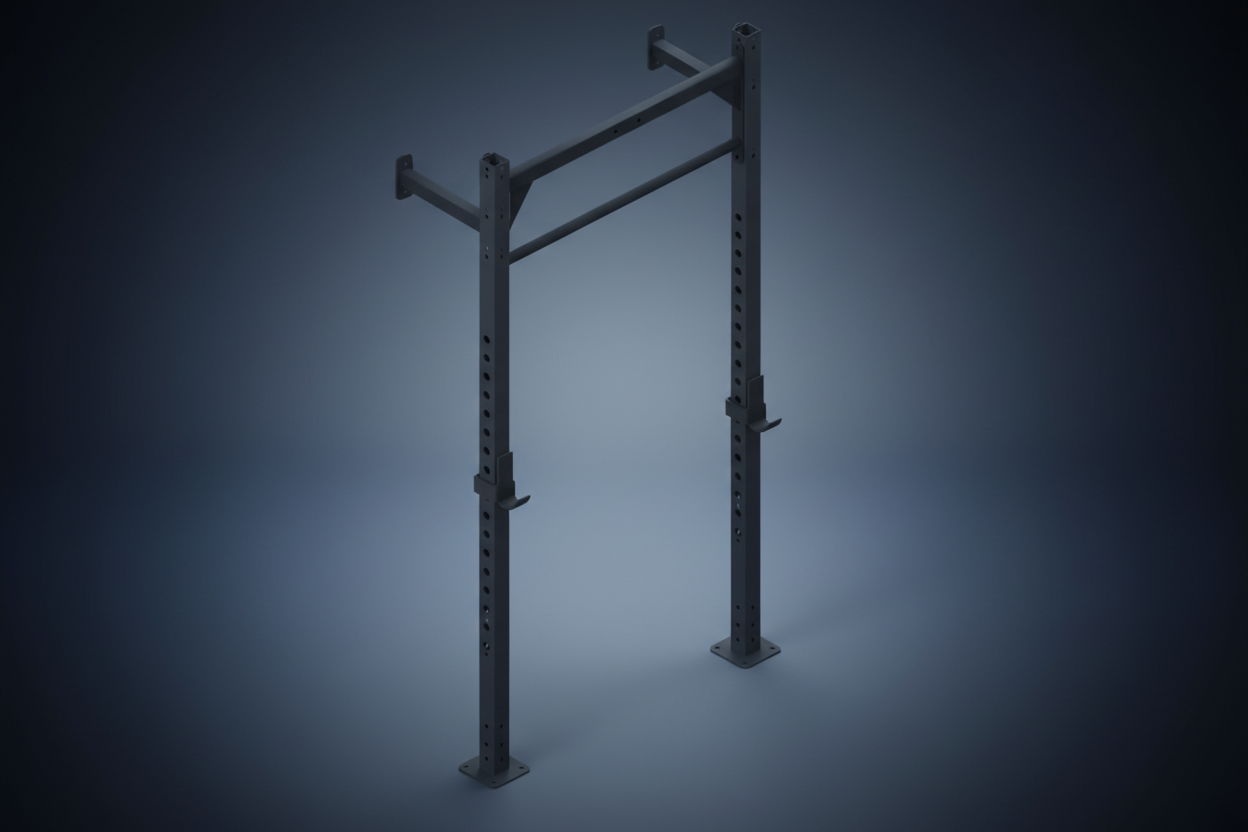 MYO Strength Wall Mounted - 1 Squat Station (Inc J Hooks) - Peak Health and Fitness