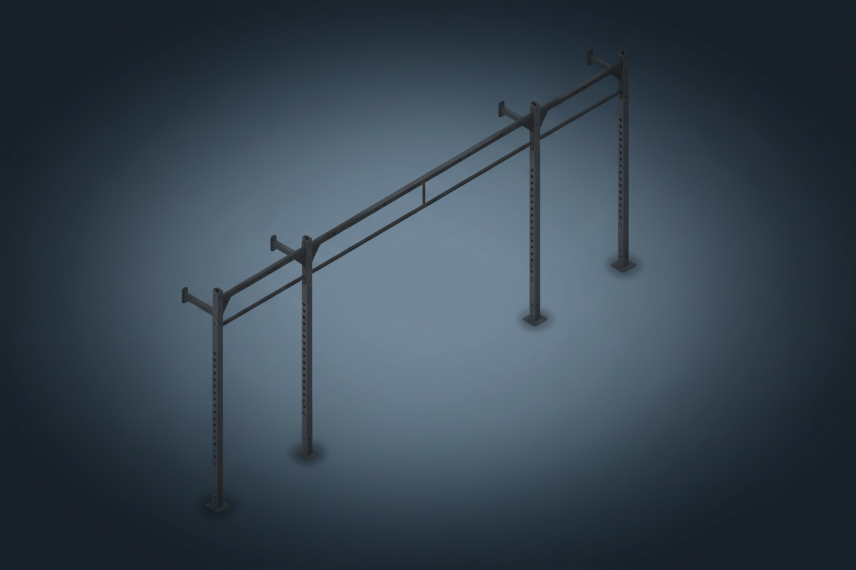 MYO Strength Wall Mounted - 2 Squat Station (Inc J Hooks) - Peak Health and Fitness