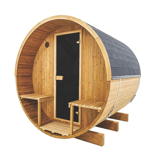 Recover Hyperbaric Chambers Outdoor Barrel Sauna 210 - Compact Luxury for Your Outdoor Oasis 1