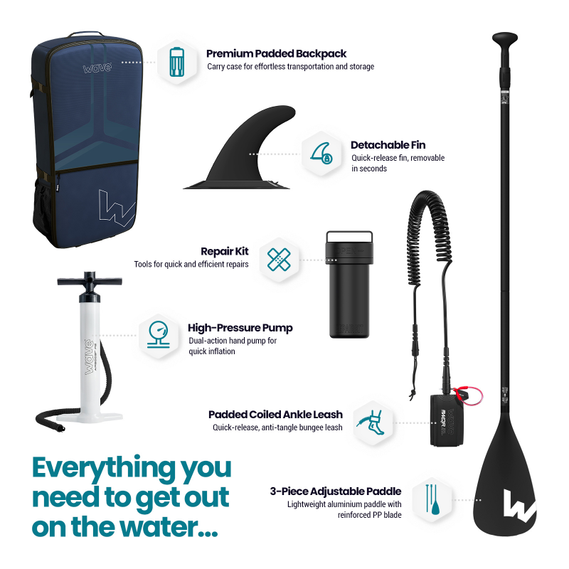 WaveSUP 10'9ft Woody 2.0 SUP Board - Peak Health and Fitness