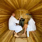 Almost Heaven Huntington 4-6 Person Canopy Barrel Sauna