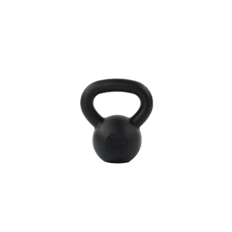 Attack Fitness Cast Iron Kettlebell 8kg - Black