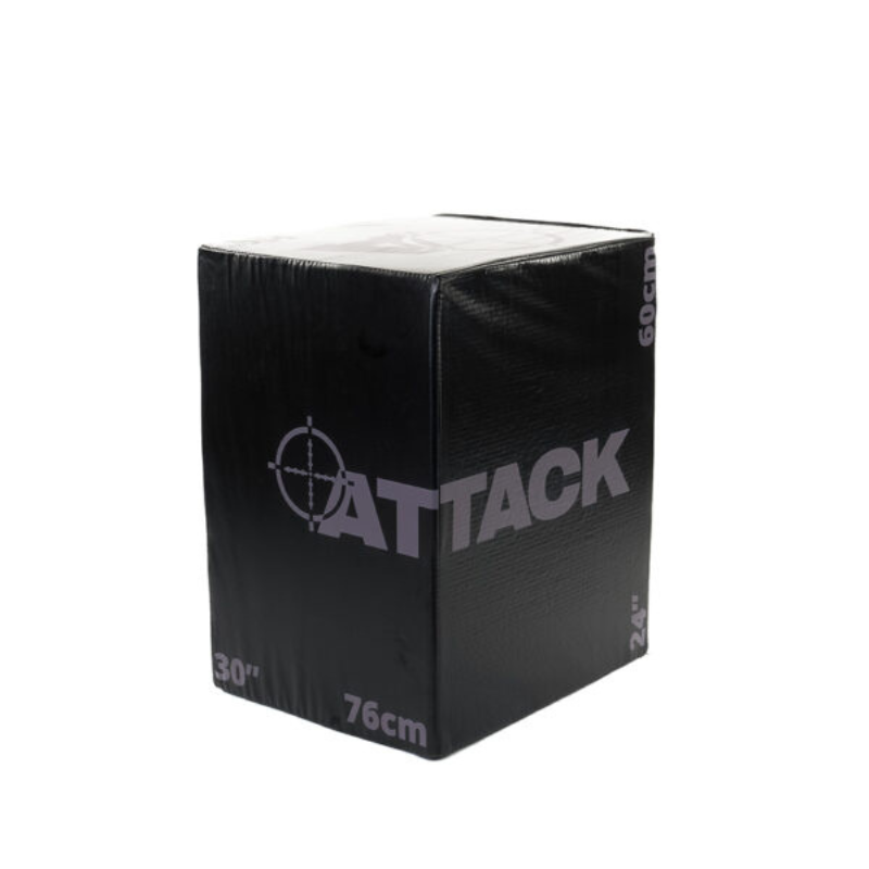 Attack Fitness Urban 3 In 1 Soft Plyo Box - Black