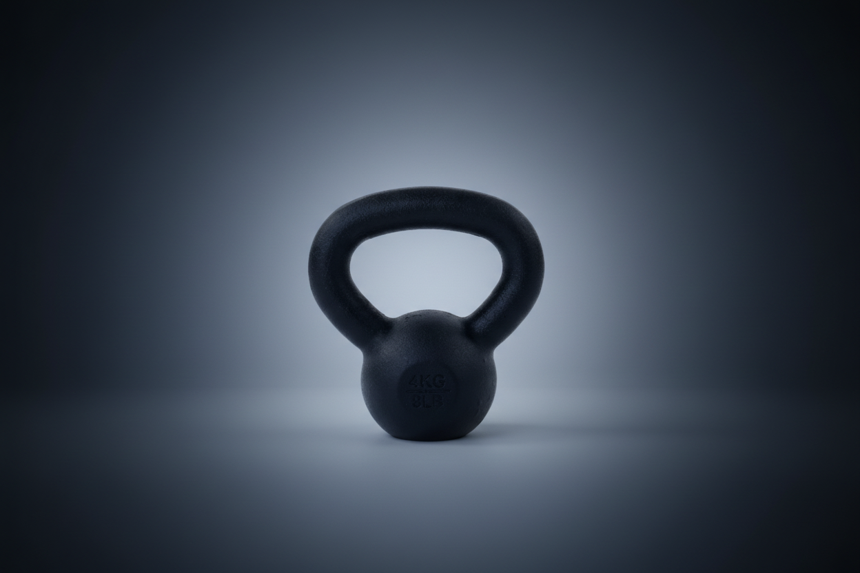 Attack Fitness Cast Iron Kettlebell – 20kg Black - Peak Health and Fitness