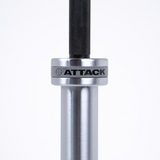 Attack Fitness Olympic 7ft Bar – Ceramic Coated Black - Peak Health and Fitness