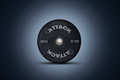 Attack Fitness Olympic Solid Rubber Bumper Plate - 10kg Black - 450mm