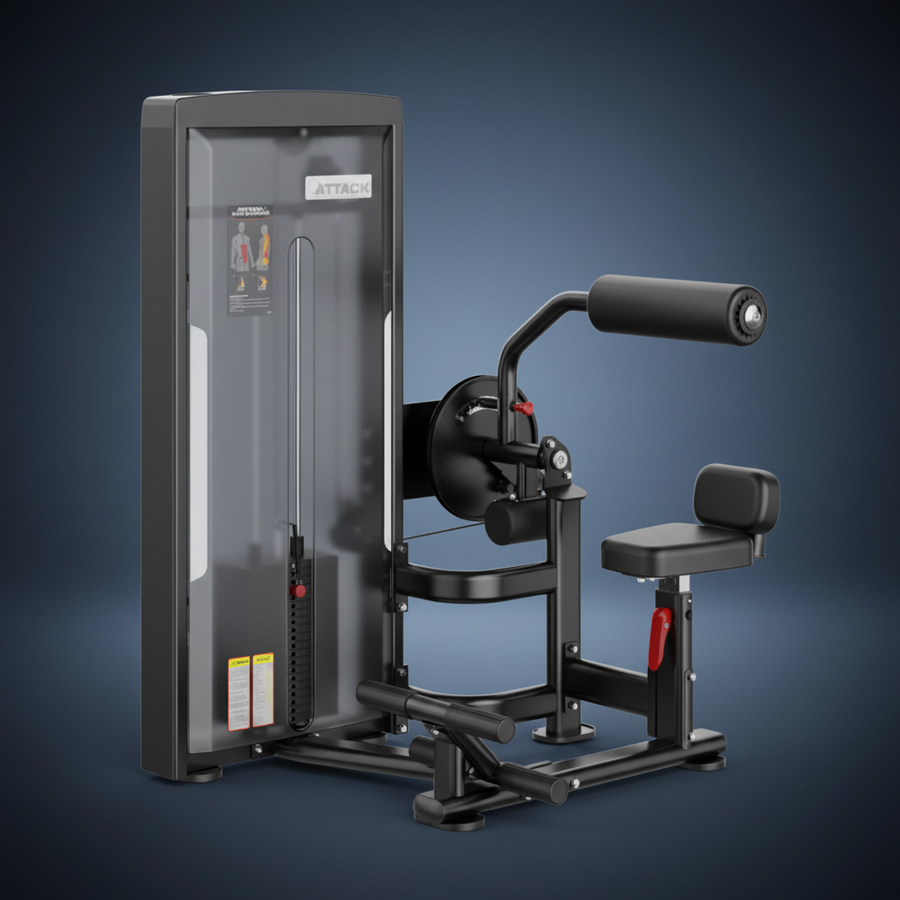 Attack Strength Abdominal / Back Extension Machine - Peak Health and Fitness