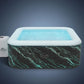 Lay z spa hot tub with marble pattern on a white background