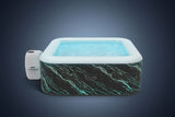 Lay z spa hot tub with marble pattern on a white background