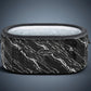 Inflatable hot tub with marble pattern on a white background