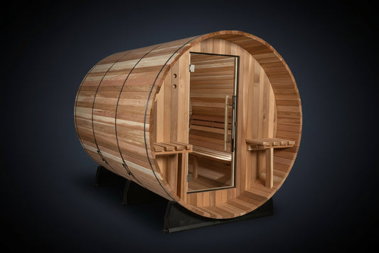 Almost Heaven Huntington 4-6 Person Canopy Barrel Sauna