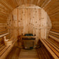 Audra Wooden sauna with benches and a heater