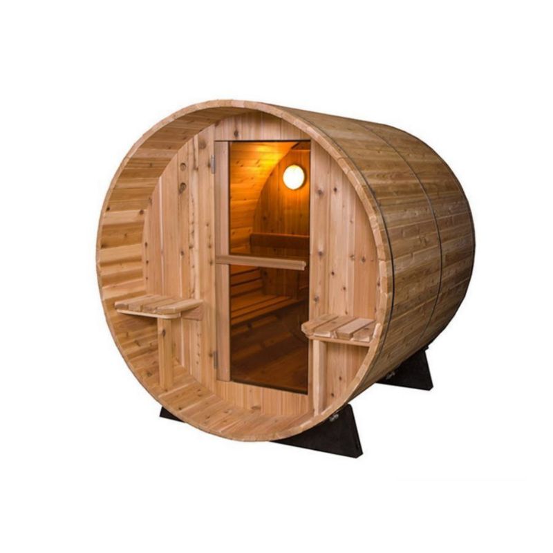 Fonteyn Barrel Sauna Rustic Red Cedar 4ft - 7ft