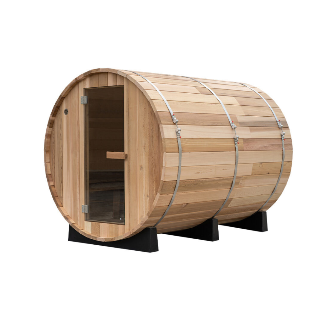 Fonteyn Barrel Sauna Red Cedar Panorama 1800-2400