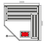 Fonteyn Sauna Marriott glass door view