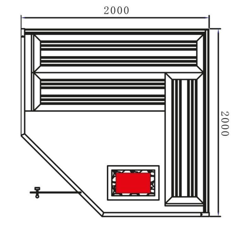Fonteyn Sauna Marriott glass door view