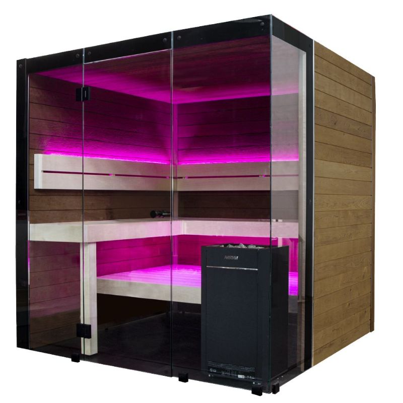 Harvia Bespoke Sauna with Harvia HD364M Delta Heater - Peak Health and Fitness