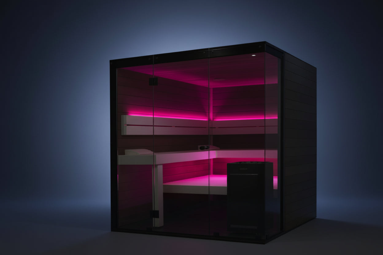 Harvia Bespoke Sauna with Harvia HD364M Delta Heater - Peak Health and Fitness