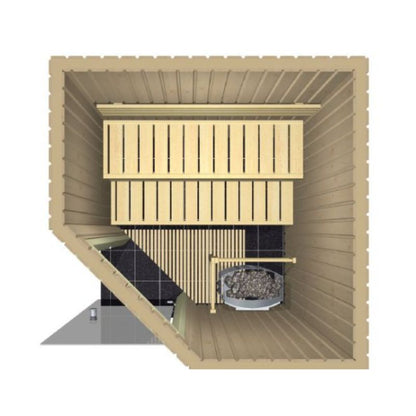 Harvia Sauna with Harvia Delta Heater