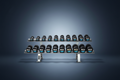 MYO Strength Rubber Dumbbells with PU End Caps - 2.5 - 30kg (2.5kg inc / 12 pairs set)
