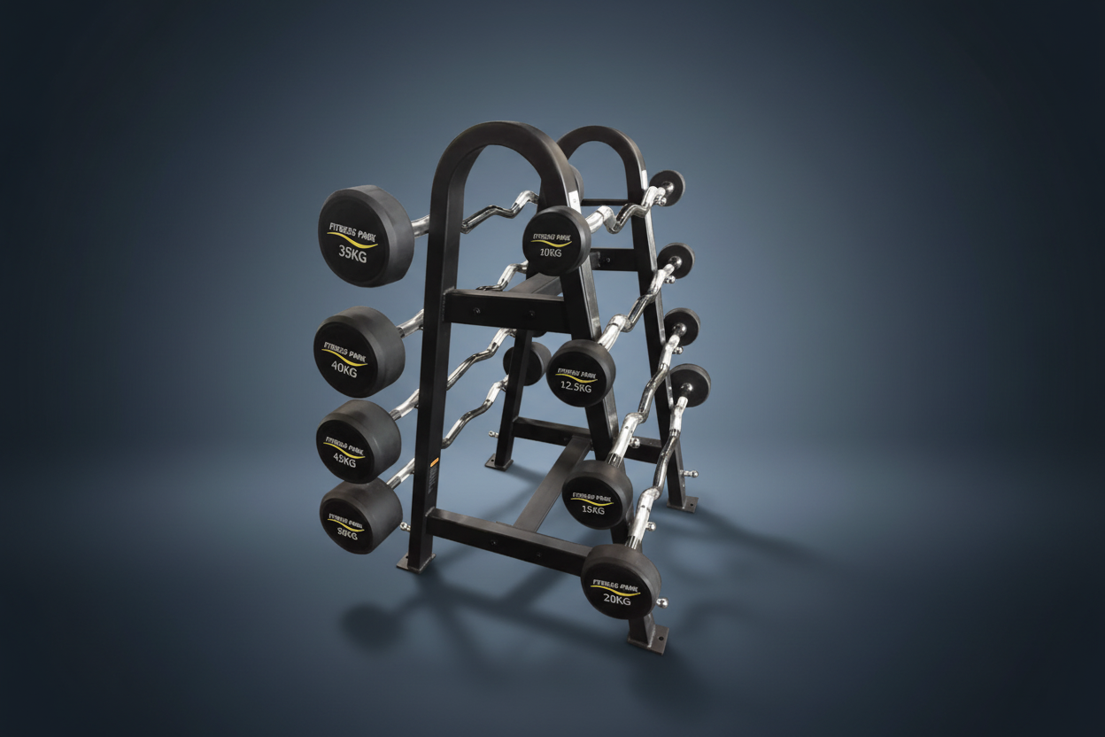 MYO Strength Urethane Barbells – 10kg – 50kg Straight (10 Bar Set) - Peak Health and Fitness