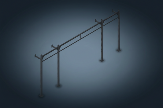 MYO Strength Wall Mounted - 2 Squat Station (Inc J Hooks) - Peak Health and Fitness