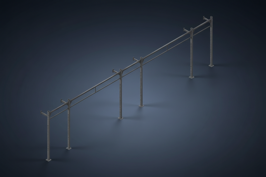 MYO Strength Wall Mounted - 3 Squat Station (Inc J Hooks) - Peak Health and Fitness