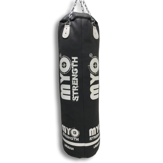 MYO Strength Punch Bag - Heavy Duty Straight 5ft - Leather (Urban)