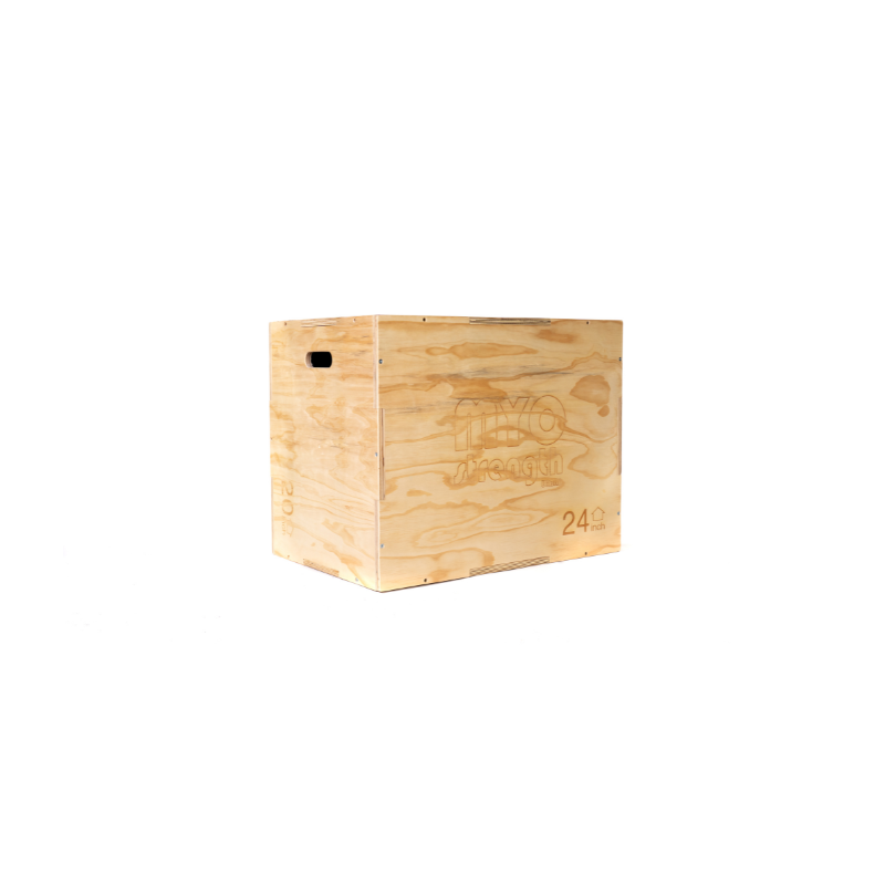 MYO Strength Plyometric Box - Wooden (3 Heights 20/24/30 inch)