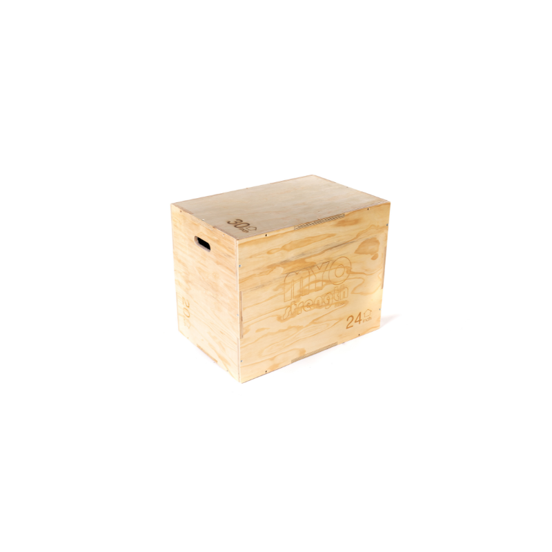 MYO Strength Plyometric Box - Wooden (3 Heights 20/24/30 inch)