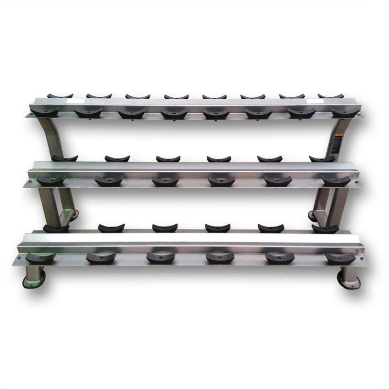 MYO Strength Dumbbell Rack - 10 Pair 3 Tier with Stirrups