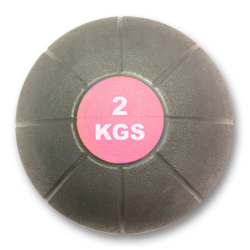 MYO Strength Medicine Ball - 2kg - Grey/Pink