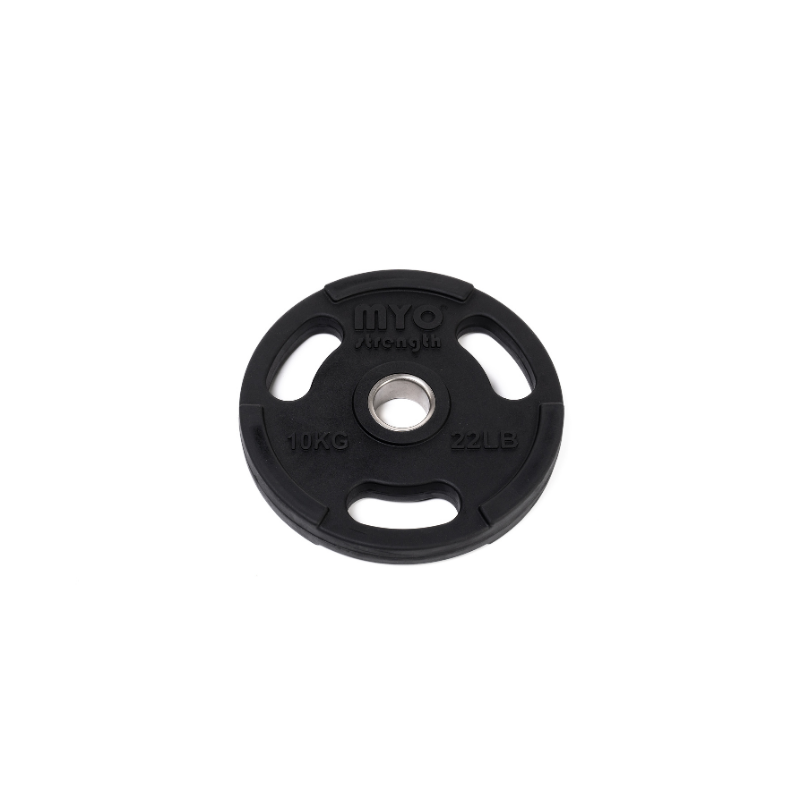 MYO Strength Olympic Disc Rubber Coated Black - 10kg