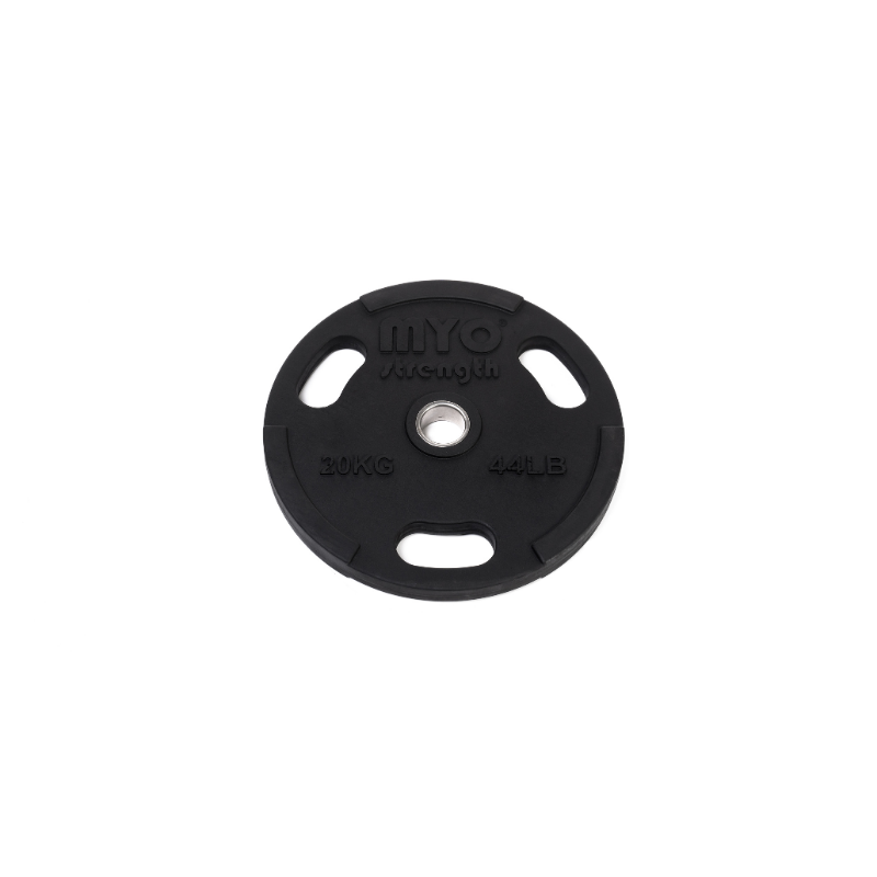 MYO Strength Olympic Disc Rubber Coated Black - 20kg