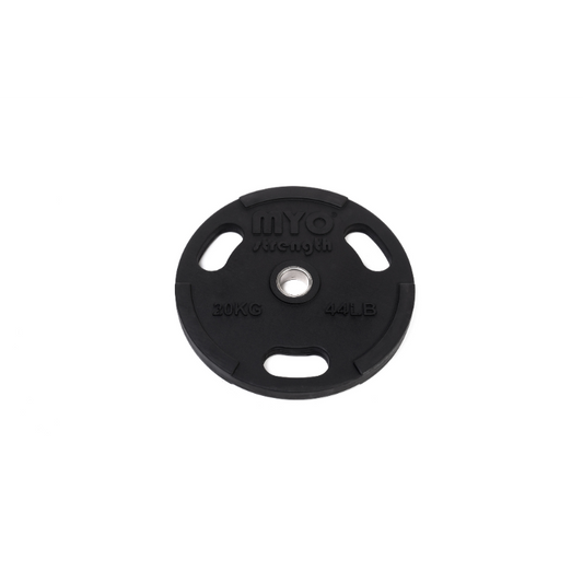 MYO Strength Olympic Disc Rubber Coated Black - 20kg