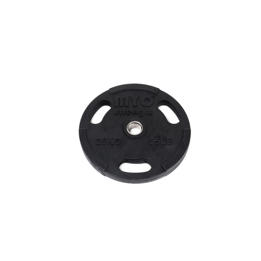 MYO Strength Olympic Disc Rubber Coated Black - 25kg