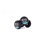 MYO Strength Rubber Dumbbells with PU End Caps - 2.5kg Pair