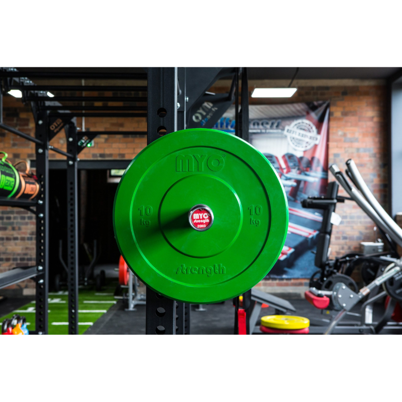 MYO Strength Olympic Urethane Bumper Plate - 10kg Green