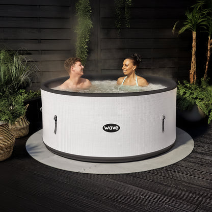 Wavespa Ontario | 4/6 Person Round Drop Stitch Hot Tub | Herringbone