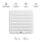 Inflatable mattress with features listed on a white background