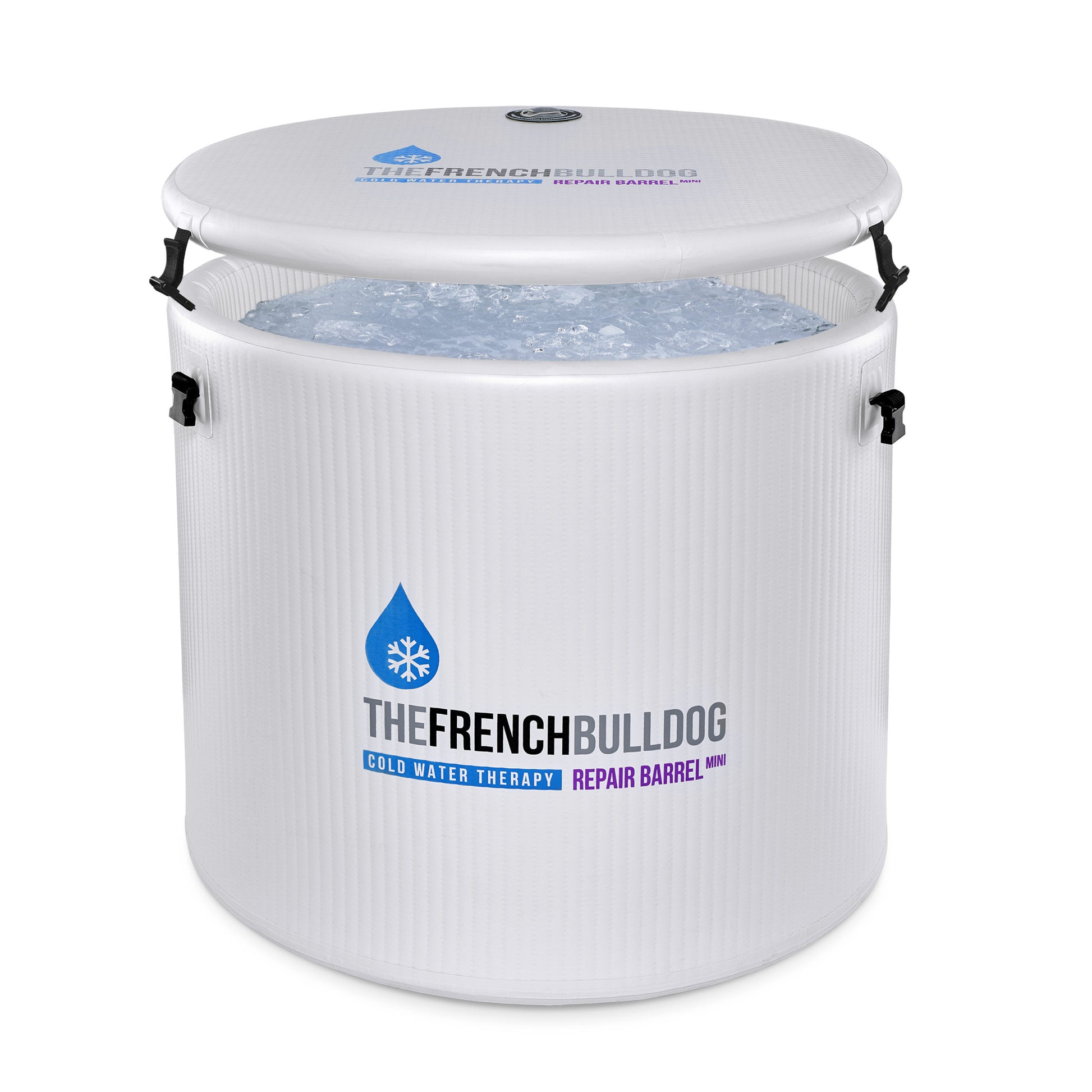 The French Bulldog Chill Master Pro  with blue water 