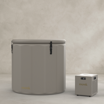 Shiver + Nomad Bundle with 'monk' branding on a neutral background