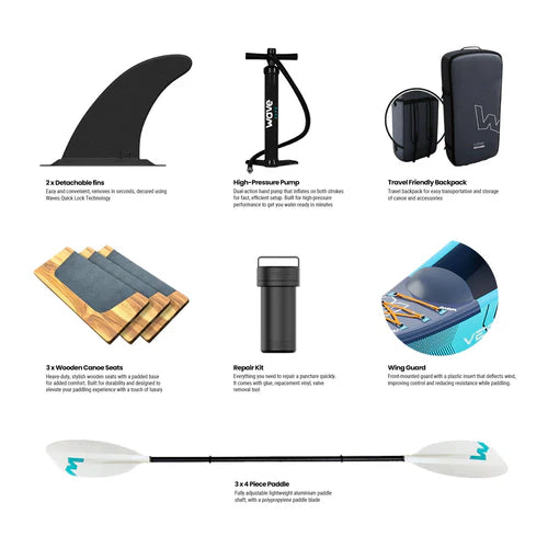 WaveSUP The Venturer Canoe (2-3 Seater)