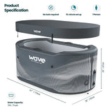 Wave Antarctic | Drop Stitch Ice Bath | Black - Peak Health and Fitness